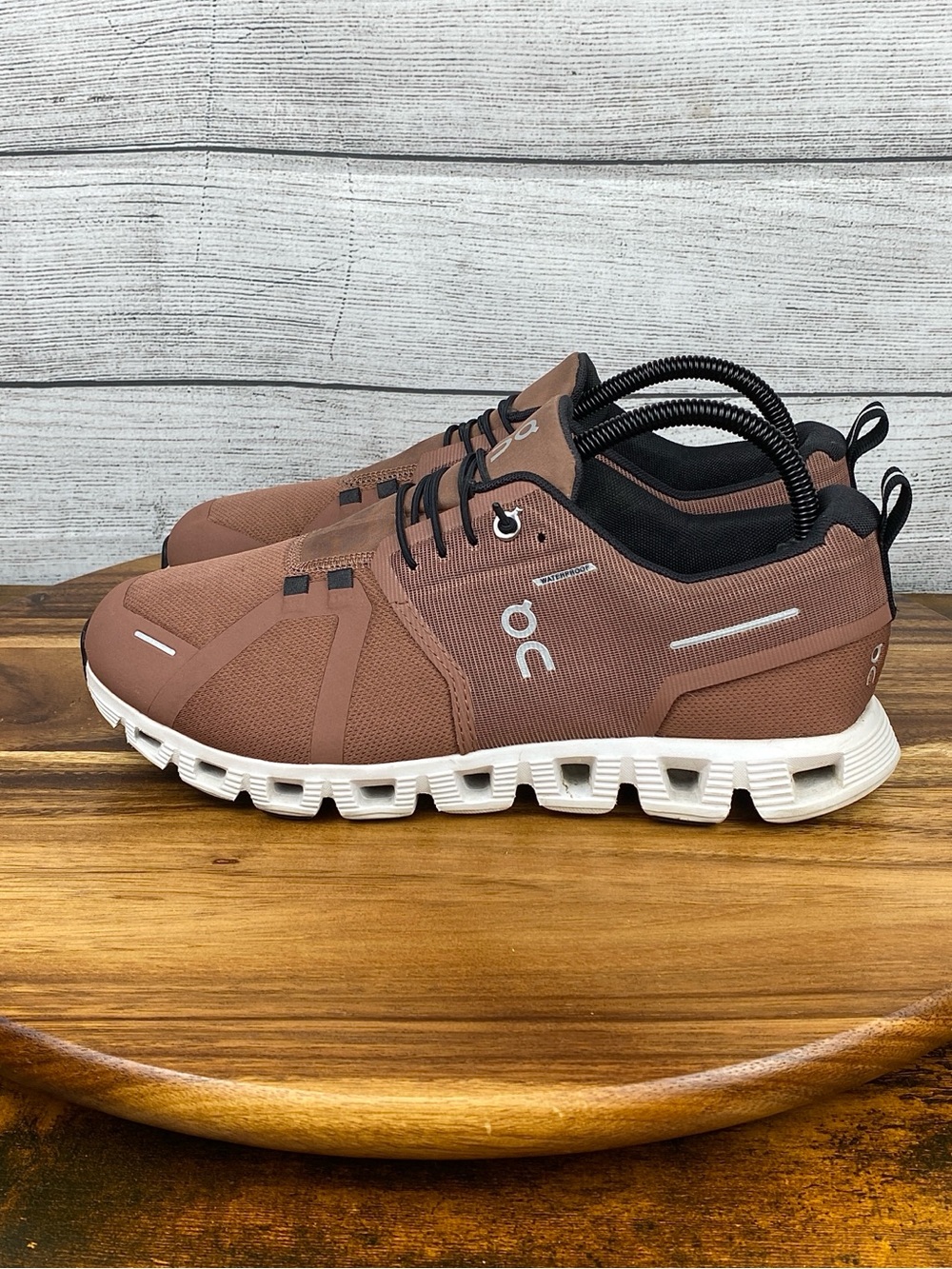 On Running Cloud 5 Waterproof Cocoa Brown Shoes Women’s Sneaker Size 9